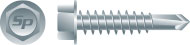 12-14 x 1 Unslotted Indented Hex Washer Head Self-Drilling Screw Strong-Shield Coated
