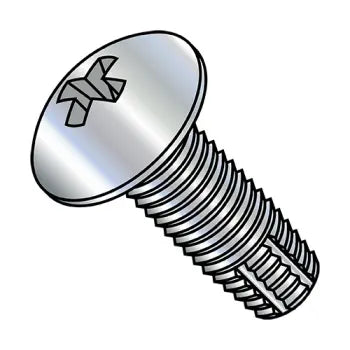 4-40 x 1/4 Phillips Truss Head Thread Cutting Screw Type F Fully Threaded Zinc Plated