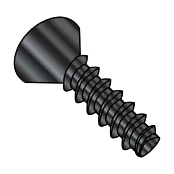 6-19 x 1/2 Phillips Flat Plastite Alternative 48-2 Fully Threaded Black Oxide And Wax