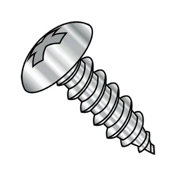 6-18 x 5/16 Phillips Truss Head Self-Tapping Sheet Metal Screw Type A Fully Threaded 18-8 Stainless