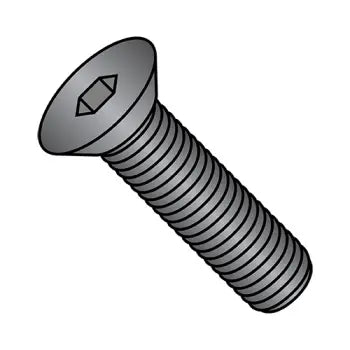 4-40 x 1/4 Coarse Thread Flat Socket Cap Screw Plain