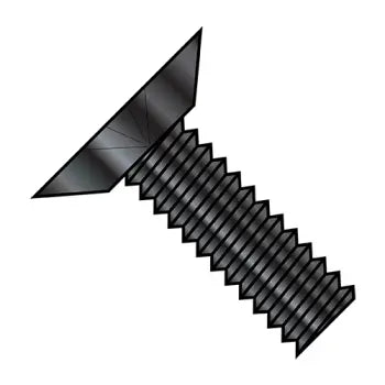 2-56 x 1/8 Phillips Flat Undercut Machine Screw Fuly Threaded 18-8 Stainless Steel Black Ox