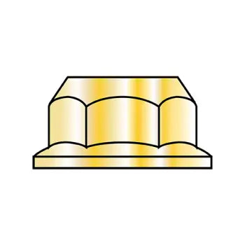 JFAST M6D6923-10Y - M6-1  Din 6923 Metric Class 10 Hex Flange Nut Non Serrated Zinc Yellow, Case Quantity: 
3,000