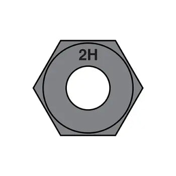 JFAST 37A1942H - 3/8-16  Heavy Hex Nuts A 194 2 H Plain Imported, Case Quantity: 
1,600