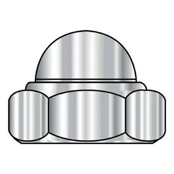 JFAST M4D986A2 - M4-0.7  Metric Din 986 Hex Nylon Insert Domed Cap Nut A2 Stainless Steel, Case Quantity: 
1,000