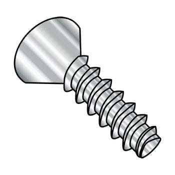 6-19 x 1/2 Phillips Flat Plastite Alternative 48-2 Fully Threaded 410 Stainless Passivated Wax