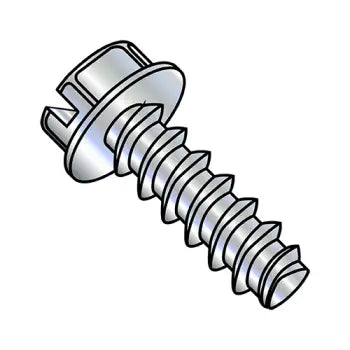 6-19 x 1/2 Slotted Ind Hex Washer Plastite Alternative 48-2 Fully Threaded Zinc Plated & Wax