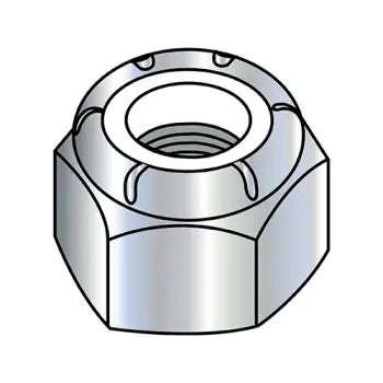 2-56 NM Nylon Insert Hex Lock Nut Zinc Plated