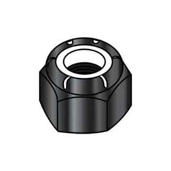 JFAST M5D985B - M5-0.8  Din 985 Metric Nylon Insert Hex Locknut Black Oxide and Oil, Case Quantity: 
2,000