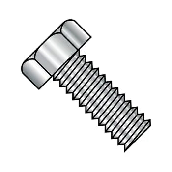 4-40 x 1/4 Unslotted Indented Hex Head Machine Screw Fully Threaded 18-8 Stainless Steel