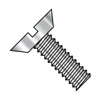 2-56 x 1/8 Slotted Flat Undercut Machine Screw Fully Threaded 18-8 Stainless Steel