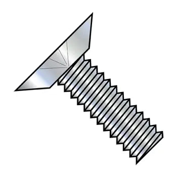 2-56 x 1/8 Phillips Flat Undercut Machine Screw Fully Threaded Zinc Plated