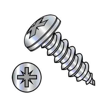 4-24 x 1/4 Type 1A Alternative Pan Head Self-Tapping Sheet Metal Screw Type AB Fully Threaded Zinc Plated