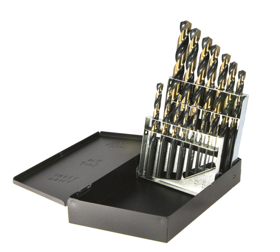 DRILLCO DRL400N15 - 15PC HD NITRO DRILL BIT SET 1/16-1/2 BY 32nds