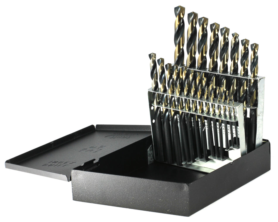 DRILLCO DRL400N21 - 21PC HD NITRO DRILL BIT SET 1/16-3/8 BY 64ths