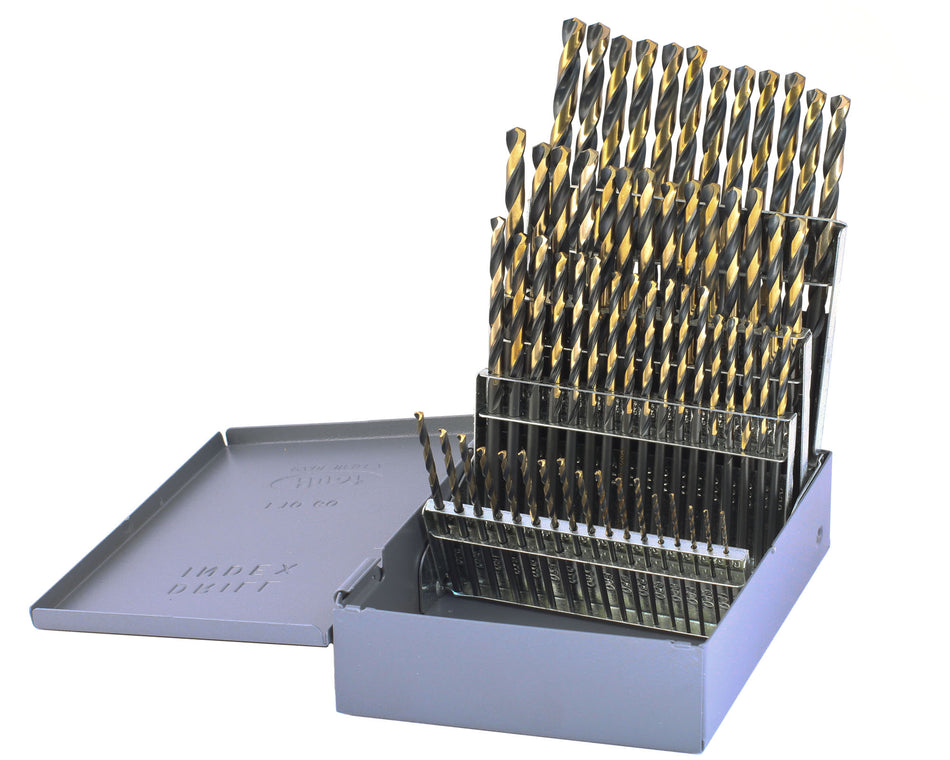 DRILLCO DRL400N60 - 60PC HD NITRO DRILL BIT SET #1-#60