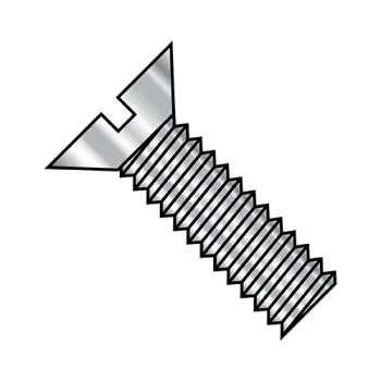 2-56 x 3/16 Slotted Flat Machine Screw Fully Threaded 18-8 Stainless Steel