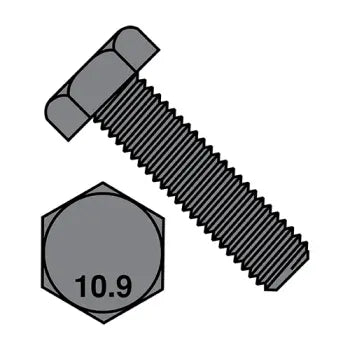 JFAST M830D93310 - M8X30  Din 933 10.9 Metric Fully Threaded Cap Screw Plain, Case Quantity: 
600