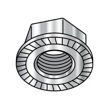 6-32 Serrated Flange Hex Lock Nuts 18-8 Stainless Steel