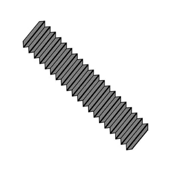 JFAST 100108B7 - 1-8X6 3/4  ASTM A193 ASME B16.5 B-7  B7 Stud Continuous Thread Plain, Case Quantity: 
25