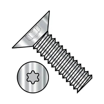 4-40 x 1/4 Six Lobe Flat 100 Degree Machine Screw Fully Threaded 18-8 Stainless Steel