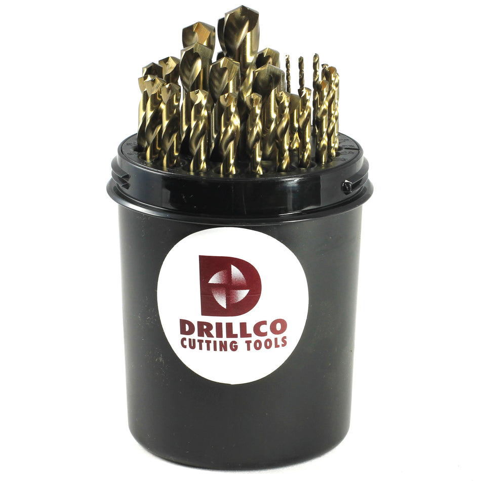 DRILLCO DRL500AW29 - 29PC HD COBALT DRILL PAL 1/16-1/2 BY 64ths