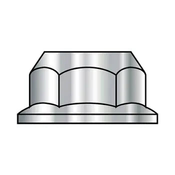 JFAST M6D6923188 - M6-1.0  Din 6923 Metric Hex Flange Nut Non Serrated 18 8 Stainless Steel, Case Quantity: 
1,500