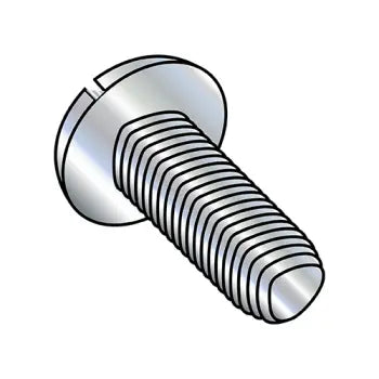 4-40 x 1/4 Slotted Pan Head Taptite Alternative Thread Rolling Screw Fully Threaded Zinc Plated & Wax