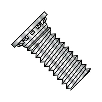 JFAST 1410SCN300 - 1/4-20X5/8  Self Clinching Stud 12 Rib Full Thread 300 Series Stainless Steel, Case Quantity: 
6,000