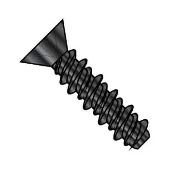 6-19 x 1/2 Phillips Flat High Low Screw Fully Threaded Black Oxide and Oil