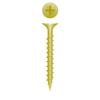 Strong-Point 606CY – Phillips Bugle Head, Coarse Thread, Zinc Yellow Plated, 6 x 3/4, Case Quantity: 15000
