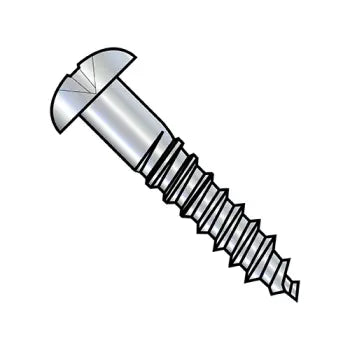 6-18 x 1/2 Phillips Round Head Full Body 2/3 Thread Wood Screw Zinc Plated