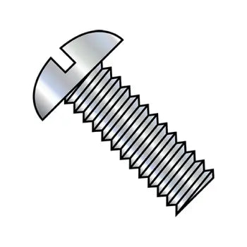 2-56 x 1/8 Slotted Round Machine Screw Fully Threaded Zinc Plated