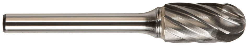 DRILLCO DRL7CAL116 - SC-1NF Cylindrical Ball Nose Solid Carbide Bur Aluminum Cut