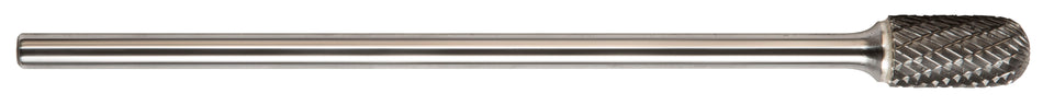 DRILLCO DRL7CX116DC - SC-1L6 6"" Extra Long Cylindrical Ball Nose Solid Carbide Bur Double Cut"