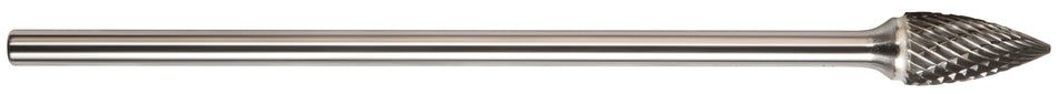 DRILLCO DRL7GX132SC - SG-5L6 6"" Extra Long Pointed Tree Shape Solid Carbide Bur Single Cut"