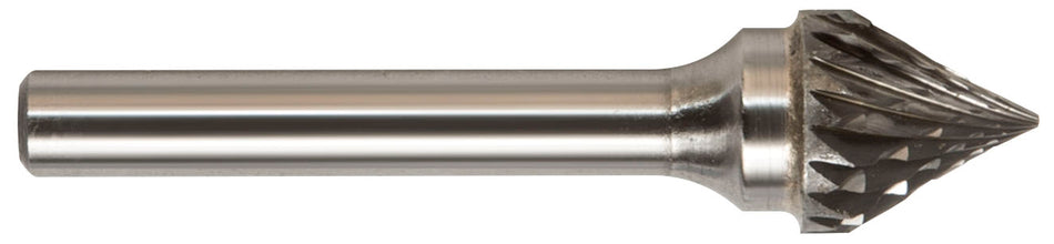 DRILLCO DRL70J042SC - SJ-42 60? Included Angle Solid Carbide Miniature Bur Single Cut