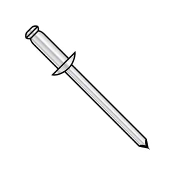 1/4X .876-1.0 Aluminum Rivet With Aluminum Mandrel