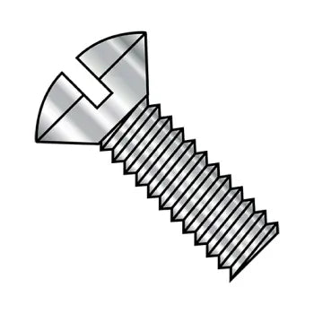 4-40 x 5/16 Slotted Oval Machine Screw Fully Threaded 18-8 Stainless Steel