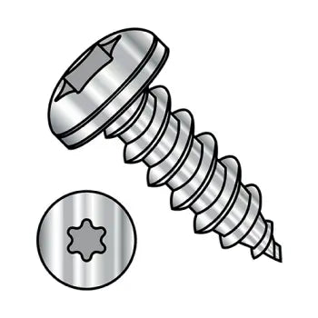 2-32 x 3/16 Six Lobe Pan Head Self-Tapping Sheet Metal Screw Type AB Fully Threaded 18-8 Stainless Steel