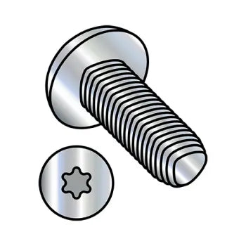 2-56 x 3/16 Six Lobe Pan Head Taptite Alternative Thread Rolling Screw Fully Threaded Zinc Plated & Wax