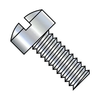 2-56 x 1/8 Slotted Fillister Head Machine Screw Fully Threaded Zinc Plated