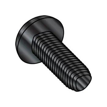 4-40 x 1/4 Phil Pan Taptite Alternative Thread Rolling Screw Fully Threaded Black Zinc PlatedWax