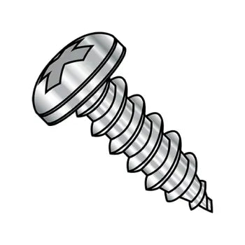 6-18 x 1/4 Phillips Pan Head Self-Tapping Sheet Metal Screw Screw Type A Fully Threaded 18-8 Stainless Steel