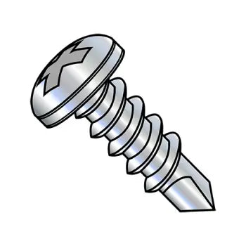 6-20 x 1 5/8 Phillips Pan Fully Threaded Self Drilling Screw Zinc Plated