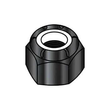 2-56 NM Nylon Insert Hex Lock Nut Black Oxide