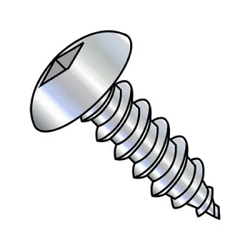 6-18 x 3/8 Square Truss Head Self-Tapping Sheet Metal Screw Type A Fully Threaded Zinc Plated