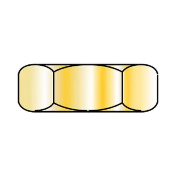 2-56 x 3/16 x 1/16 Hex Machine Screw Nut Zinc Yellow