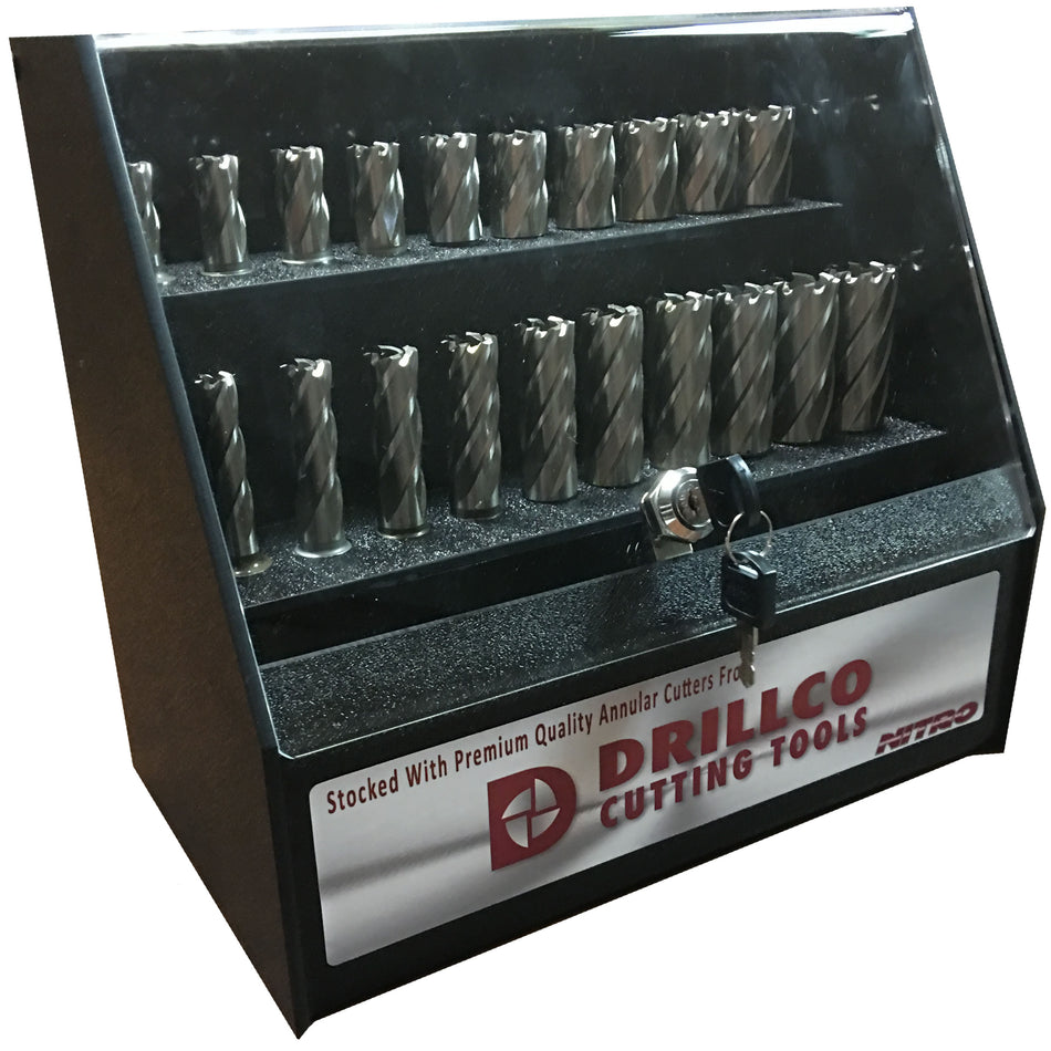 DRILLCO DRL912N32D - 32 pc Nitro Annular Cutter Display