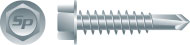 12-14 x 2-1/2 Unslotted Indented Hex Washer Head Self-Drilling Screw Strong-Shield Coated